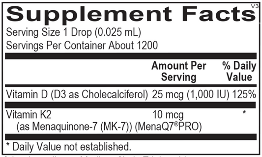 Liquid Vitamin D3 + K2
