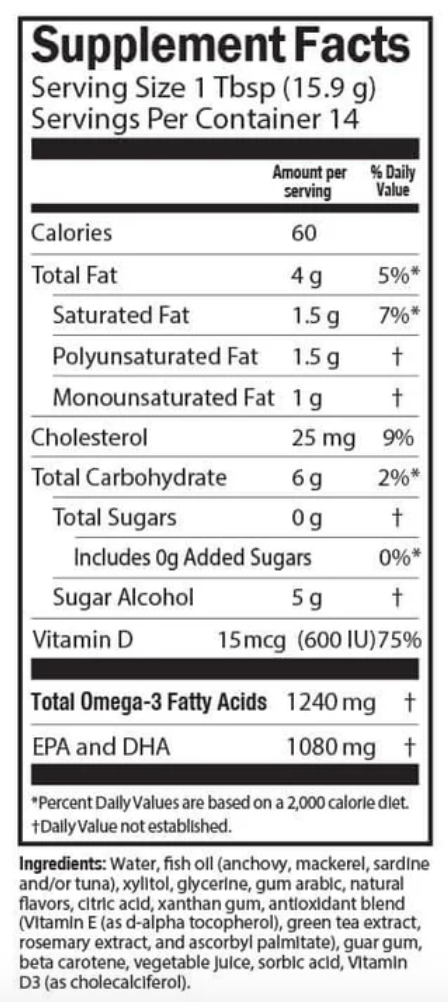 Seriously Delicious Omega-3 Fish Oil - Mango Peach