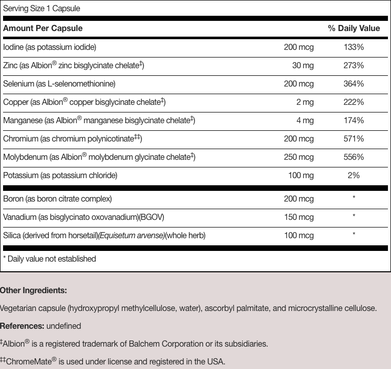 LDA Trace Mineral Complex