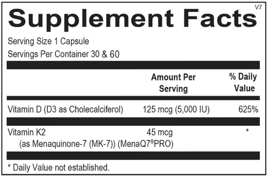 Vitamin K2 with D3