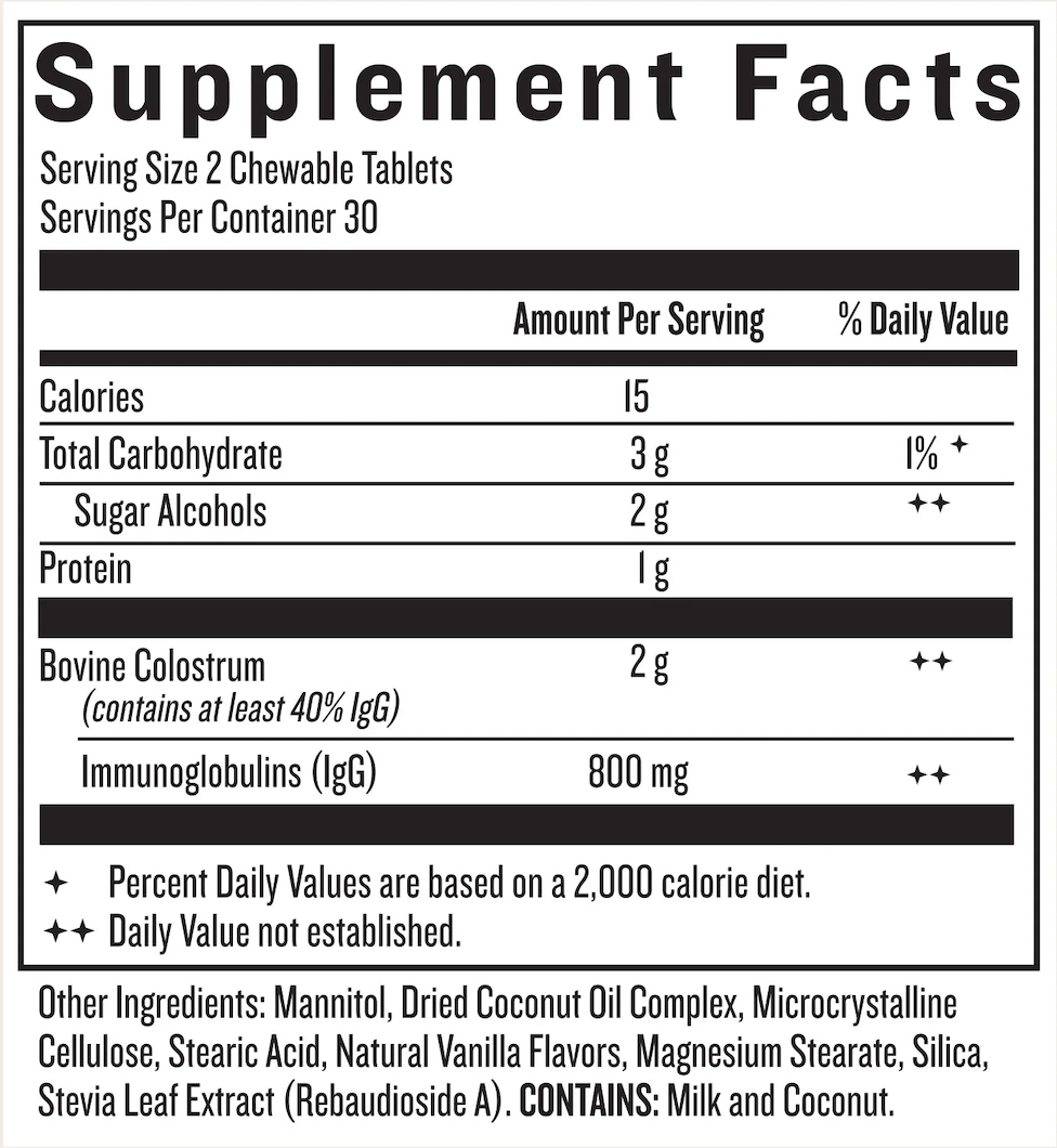 Colostrum Chews