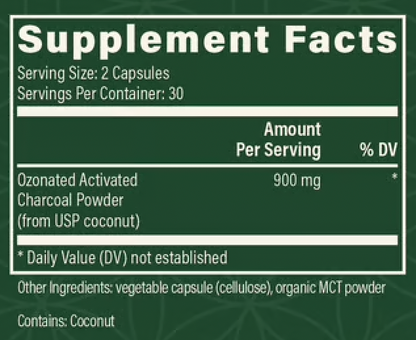 Ozonated Activated Charcoal