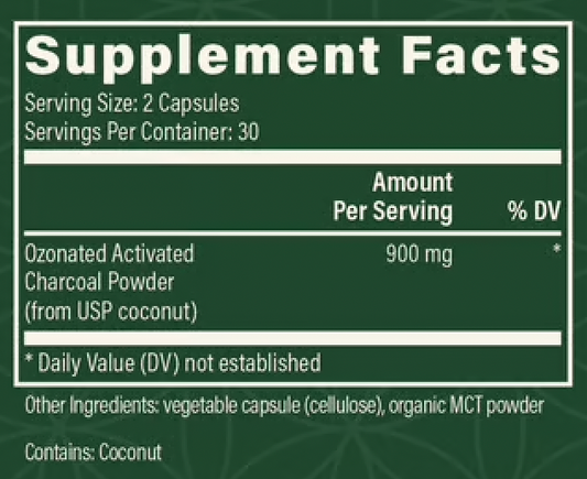Ozonated Activated Charcoal