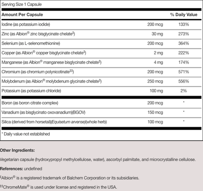 LDA Trace Mineral Complex