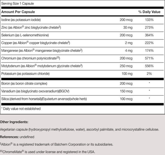 LDA Trace Mineral Complex