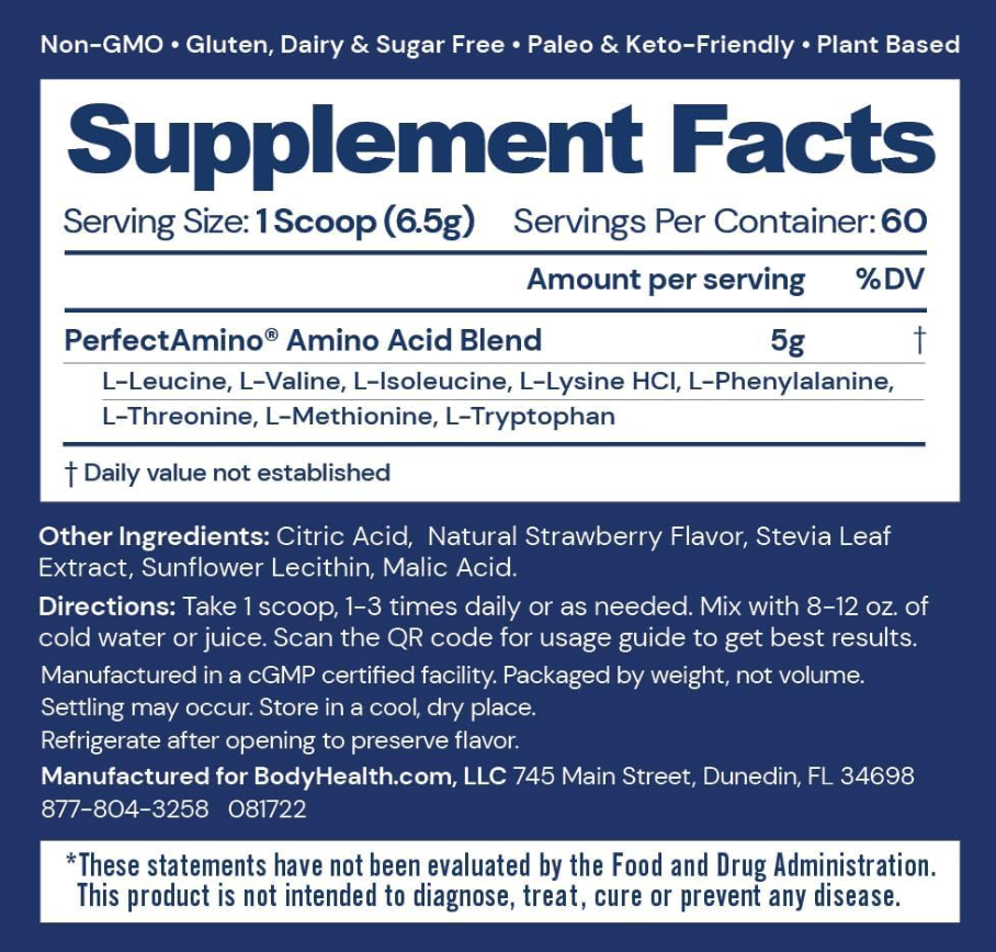 Strawberry Perfect Amino Powder