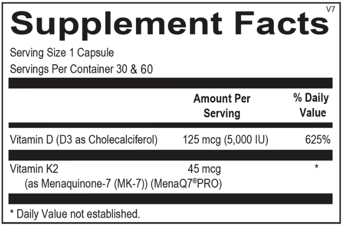 Vitamin K2 with D3